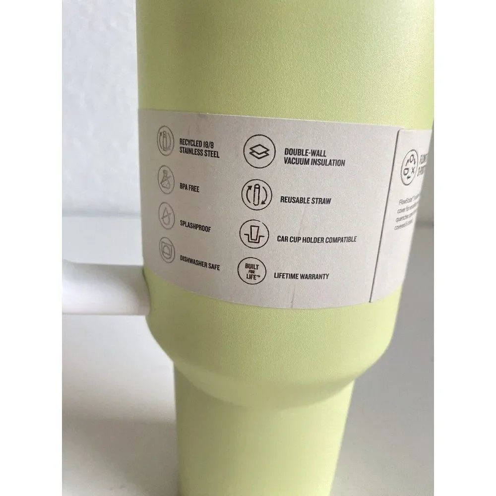 Stanley Adventure Quencher H2.0 Travel Tumbler Straw 40oz Citron LIMITED EDITION - Picture 5 of 11